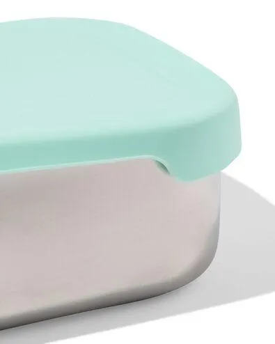 lunchbox 18.9x14.3x5.8cm rvs lichtblauw