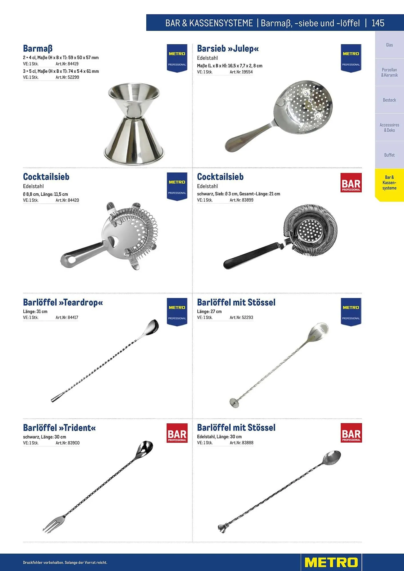 Metro Flugblatt von 25. März bis 31. Dezember 2026 - Flugblätt seite  145