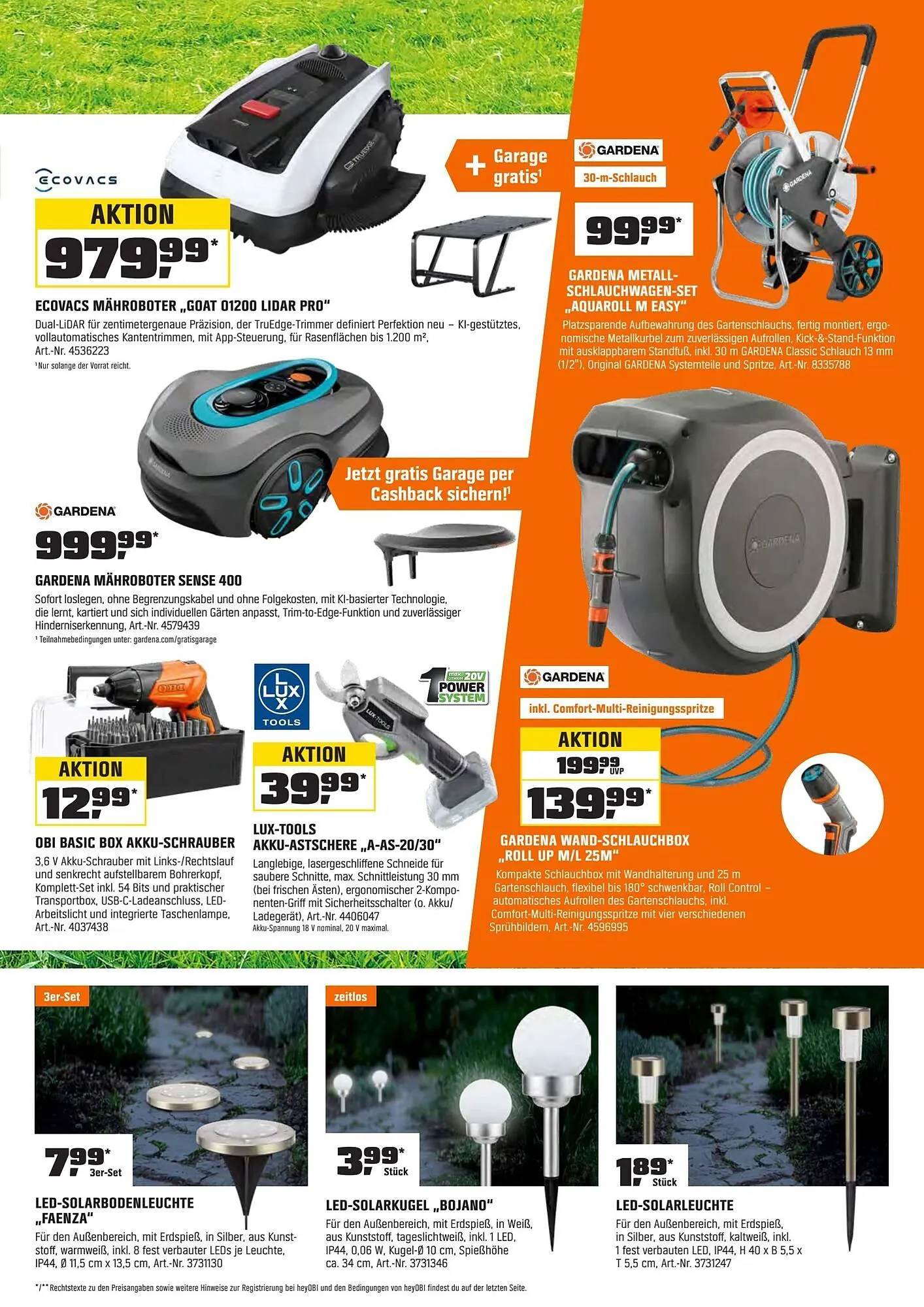 OBI Flugblatt von 1. April bis 30. April 2026 - Flugblätt seite  13