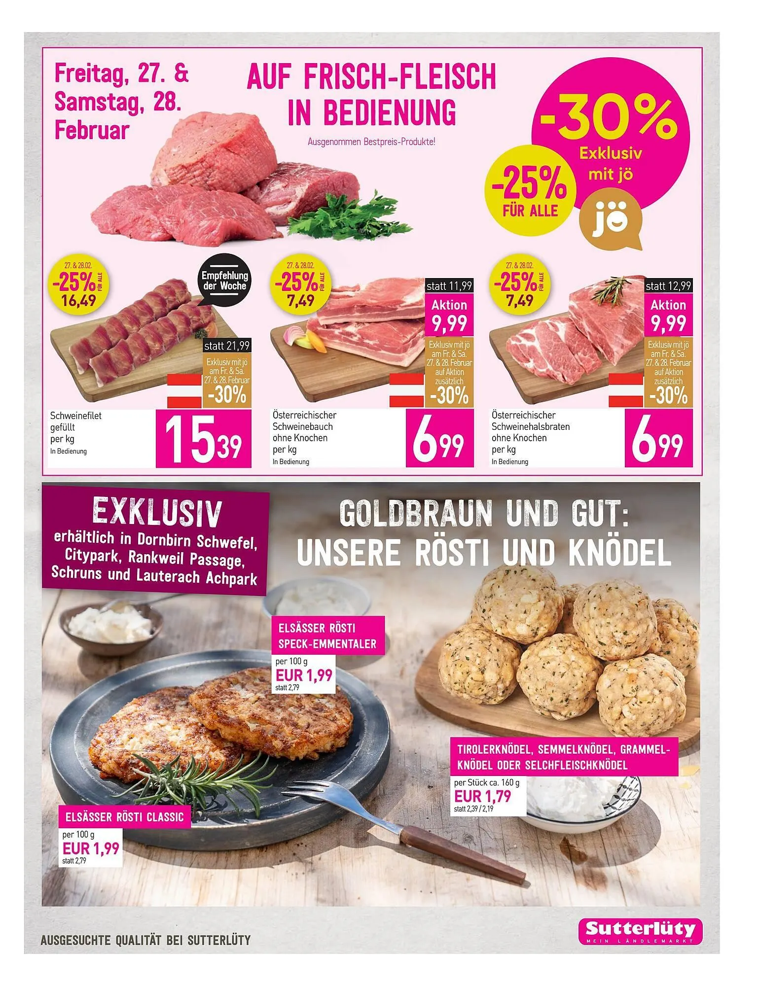 Sutterlüty Flugblatt von 26. Februar bis 4. März 2026 - Flugblätt seite  13
