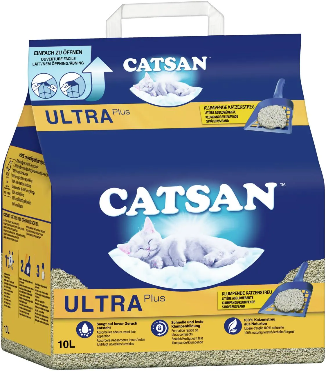 CATSAN Ultra plus 10 Liter Katzenstreu