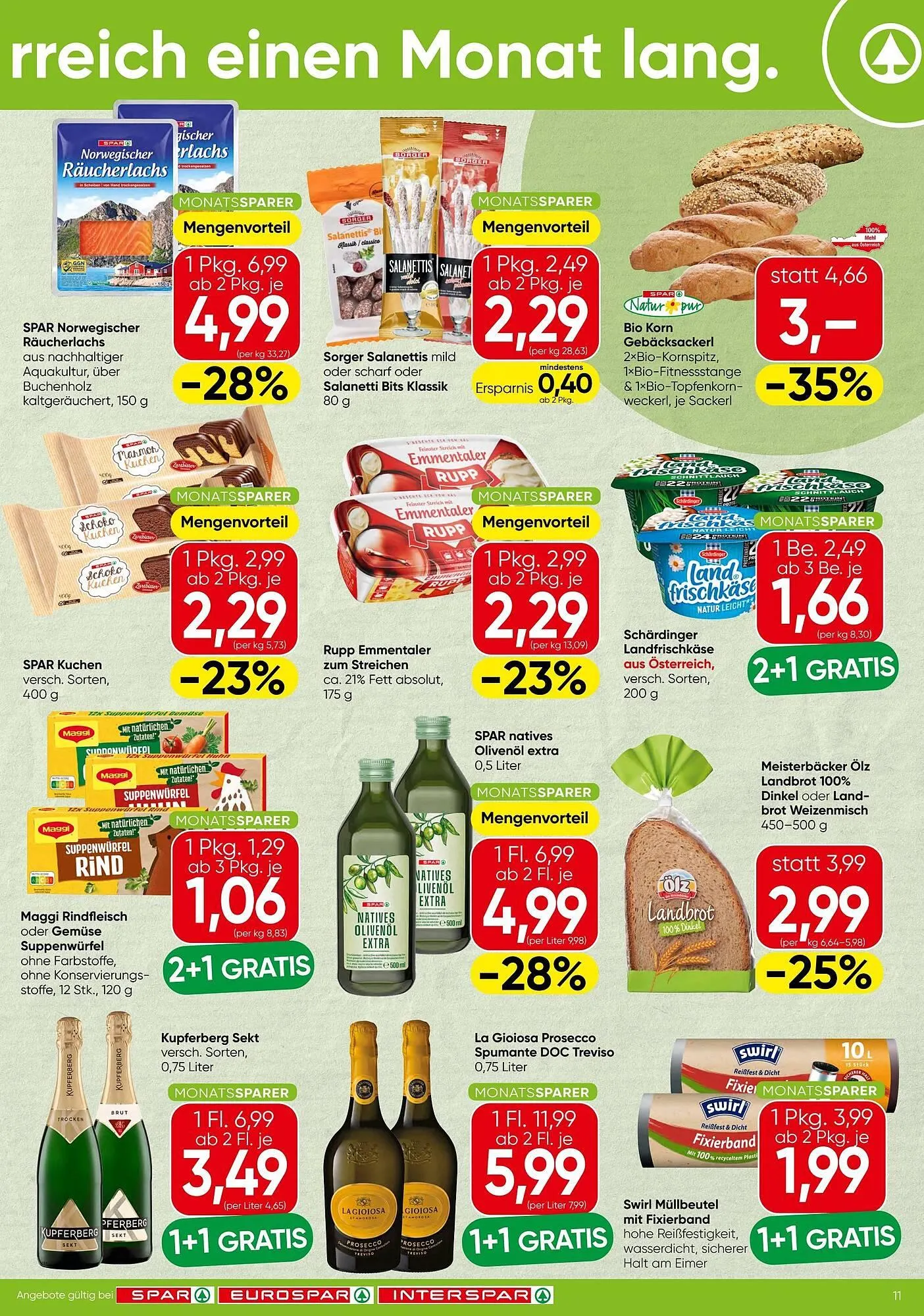 Spar Flugblatt von 13. November bis 10. Dezember 2025 - Flugblätt seite 2