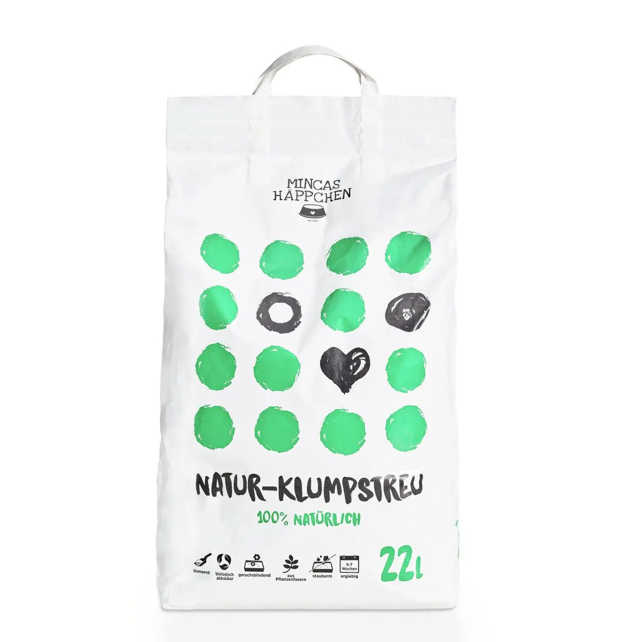 Mincas Häppchen Natur-Klumpstreu Katzenstreu 8,8 kg