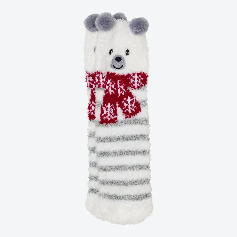 Damen-Kuschelsocken mit Stickerei