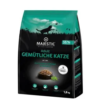 MAJESTIC gemütliche Katze mit frischem Geflügel, Fasan 1,8 kg