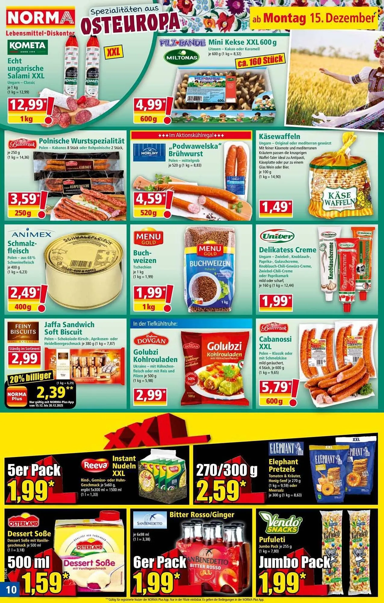 Norma Prospekt von 15. Dezember bis 20. Dezember 2025 - Flugblätt seite 10