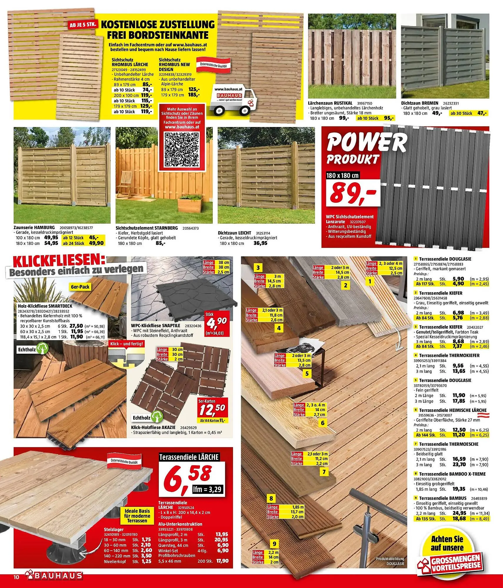 Bauhaus Flugblatt von 1. April bis 21. April 2026 - Flugblätt seite  10