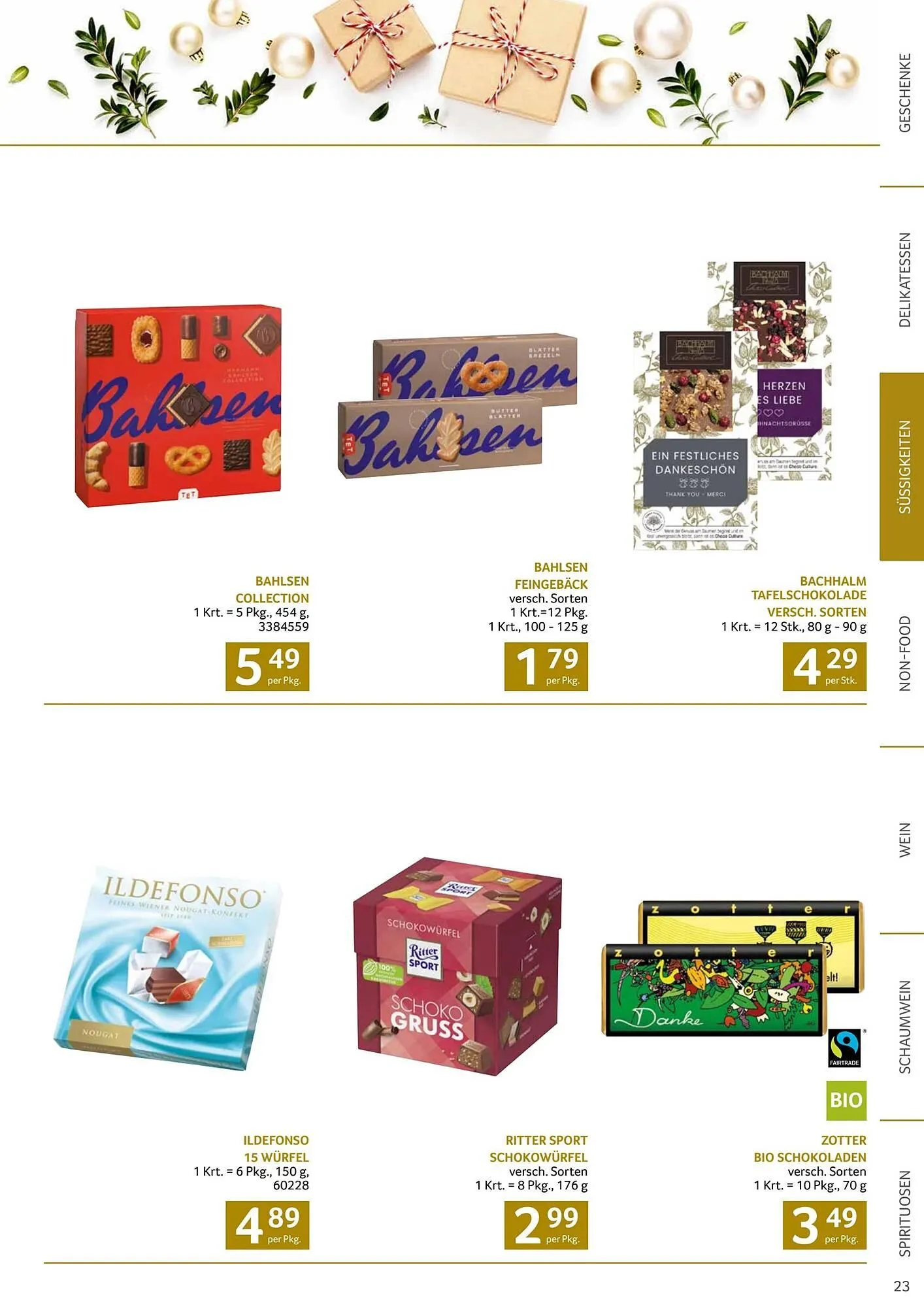 Transgourmet Flugblatt von 13. Oktober bis 25. Dezember 2024 - Flugblätt seite 23