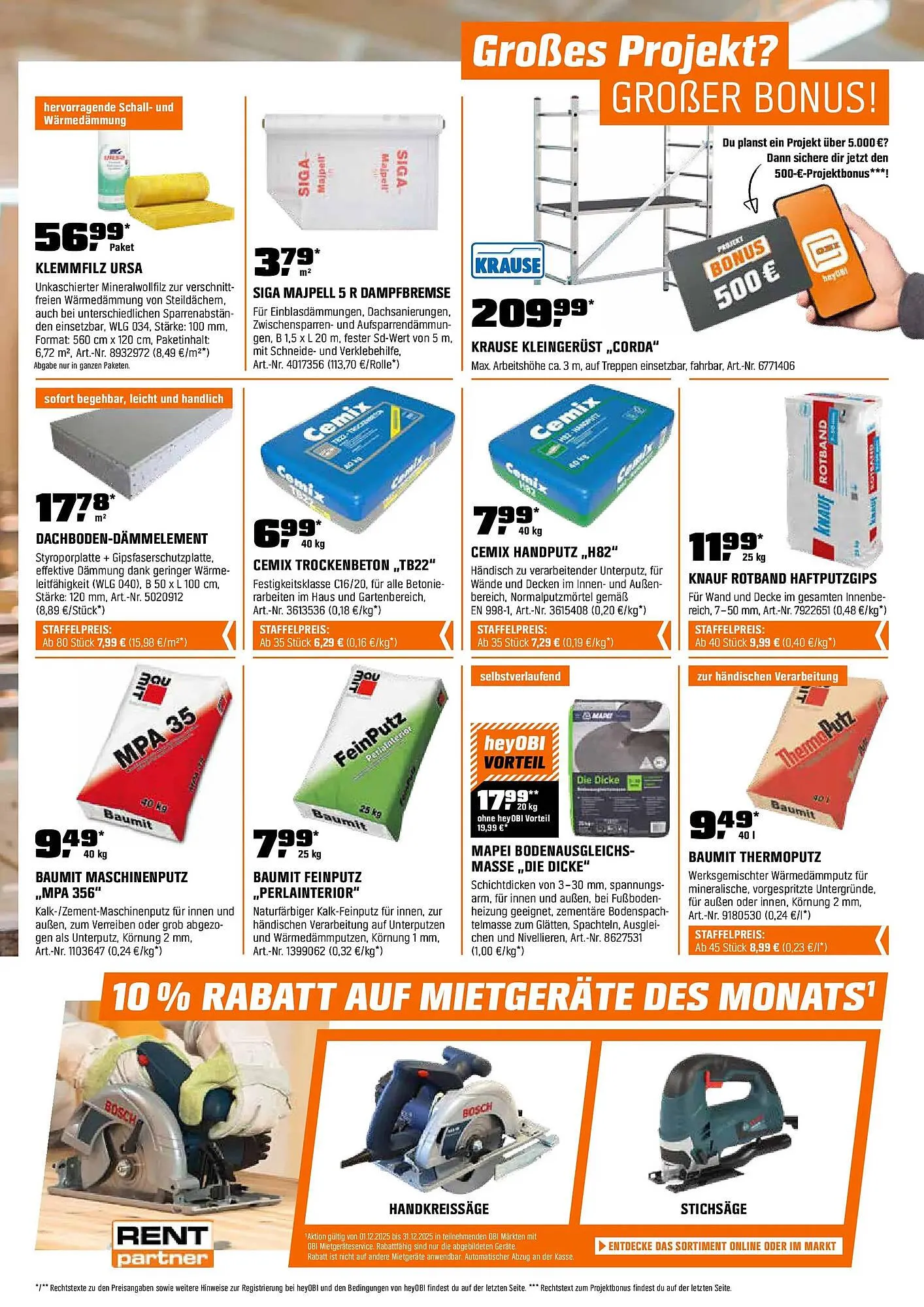 OBI Flugblatt von 1. Dezember bis 14. Dezember 2025 - Flugblätt seite  18