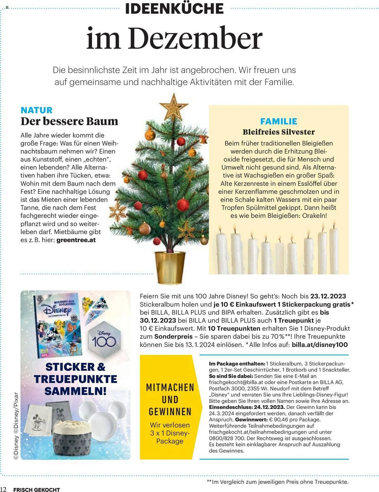 Billa Flugblatt von 1. Dezember bis 31. Dezember 2023 - Flugblätt seite 12