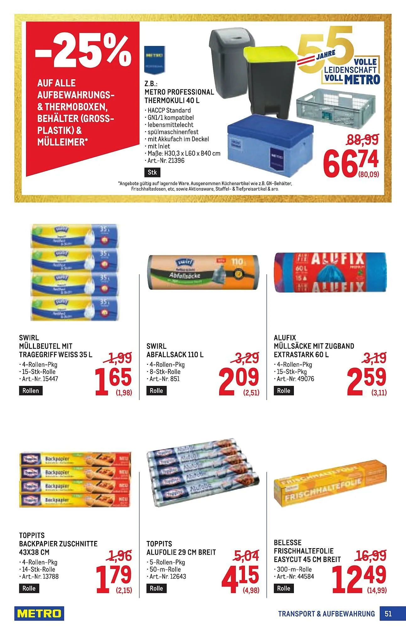 Metro Flugblatt von 16. April bis 29. April 2026 - Flugblätt seite  51