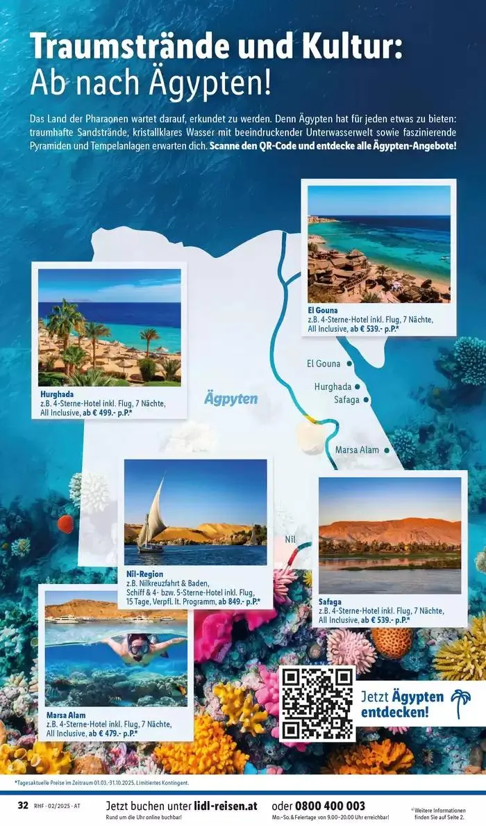 Aktuelle Reiseprospekte Hauptprospekt Februar von 29. Jänner bis 28. Februar 2025 - Flugblätt seite  32