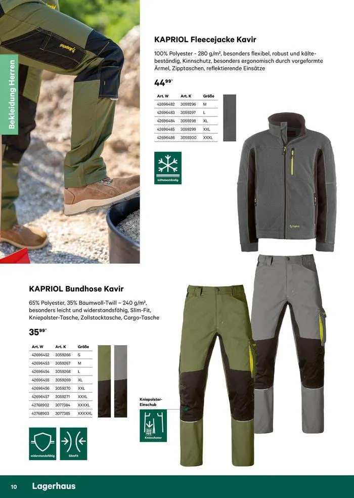 Katalog Bekleidung 2024 von 17. Mai bis 26. Mai 2024 - Flugblätt seite 10