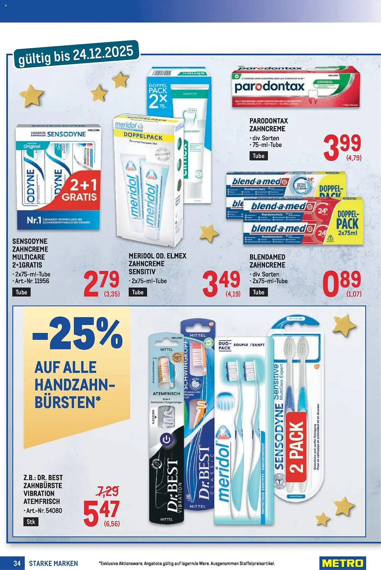 Metro Flugblatt von 27. November bis 10. Dezember 2025 - Flugblätt seite 34