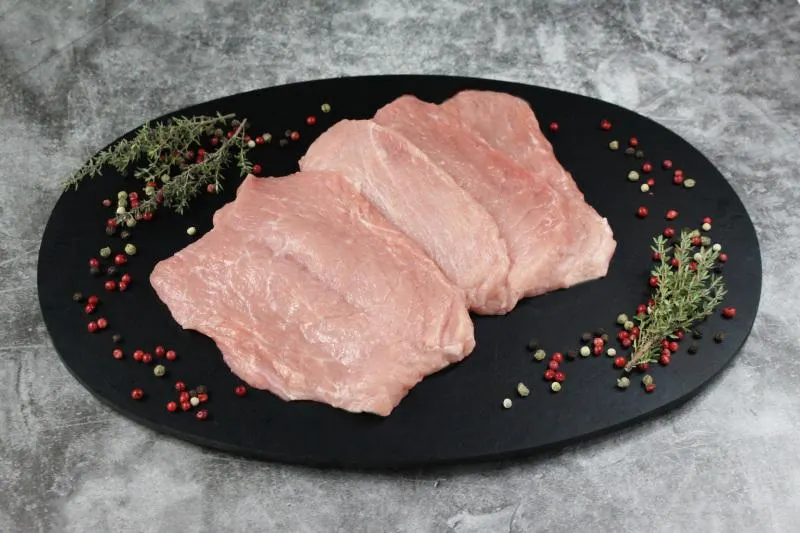 Schweine Schale Schnitzel geschnitten 5x 160g