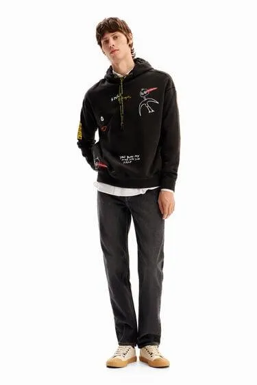 Kapuzen-Sweater Vögel