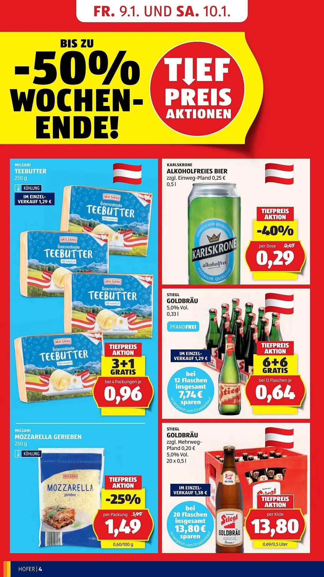 Hofer Flugblatt von 9. Jänner bis 15. Jänner 2026 - Flugblätt seite  6