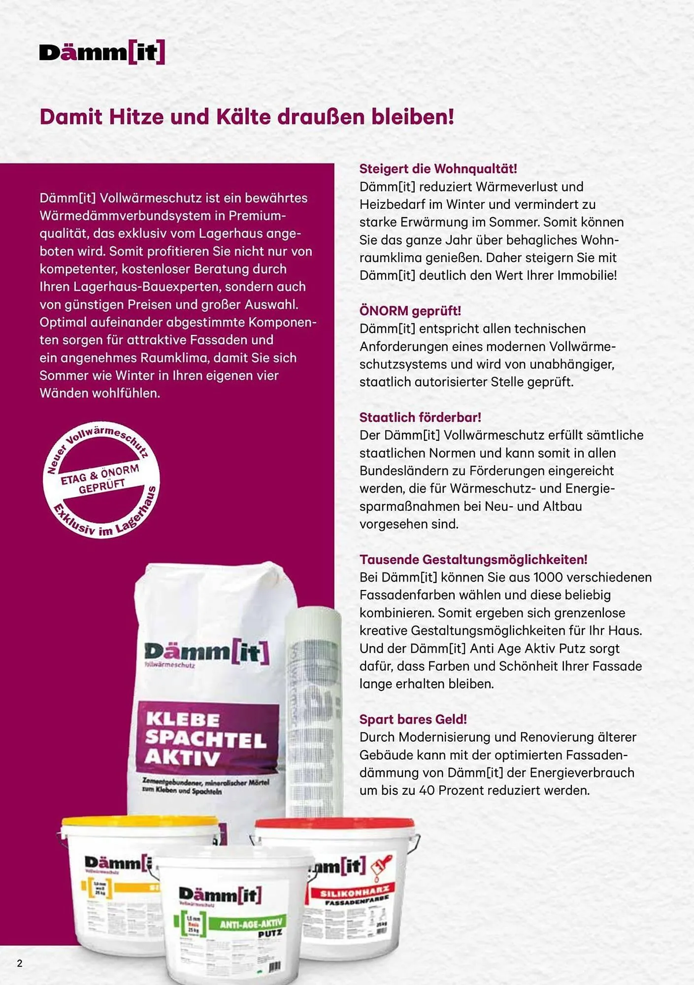 Lagerhaus Graz Land Flugblatt von 22. März bis 31. Dezember 2025 - Flugblätt seite  2