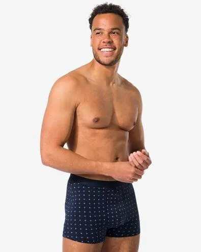 herenboxers kort donkerblauw