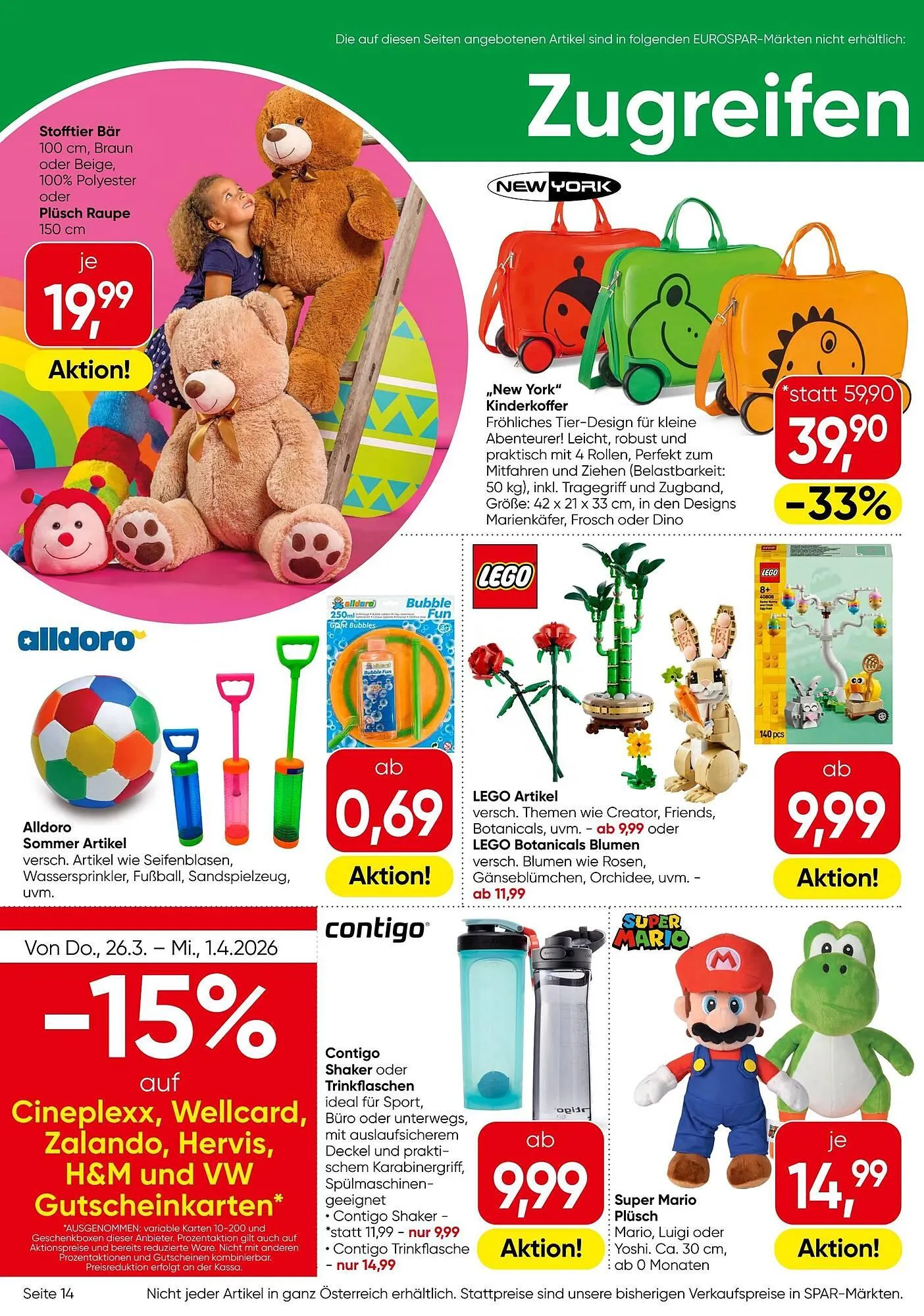 Eurospar Flugblatt von 26. März bis 8. April 2026 - Flugblätt seite  14