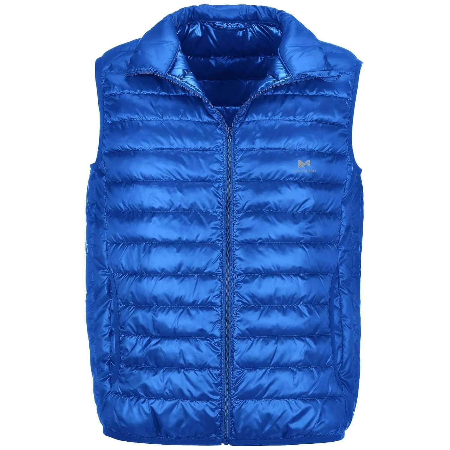 Unisex Daunen-Optik-Steppweste, Blau