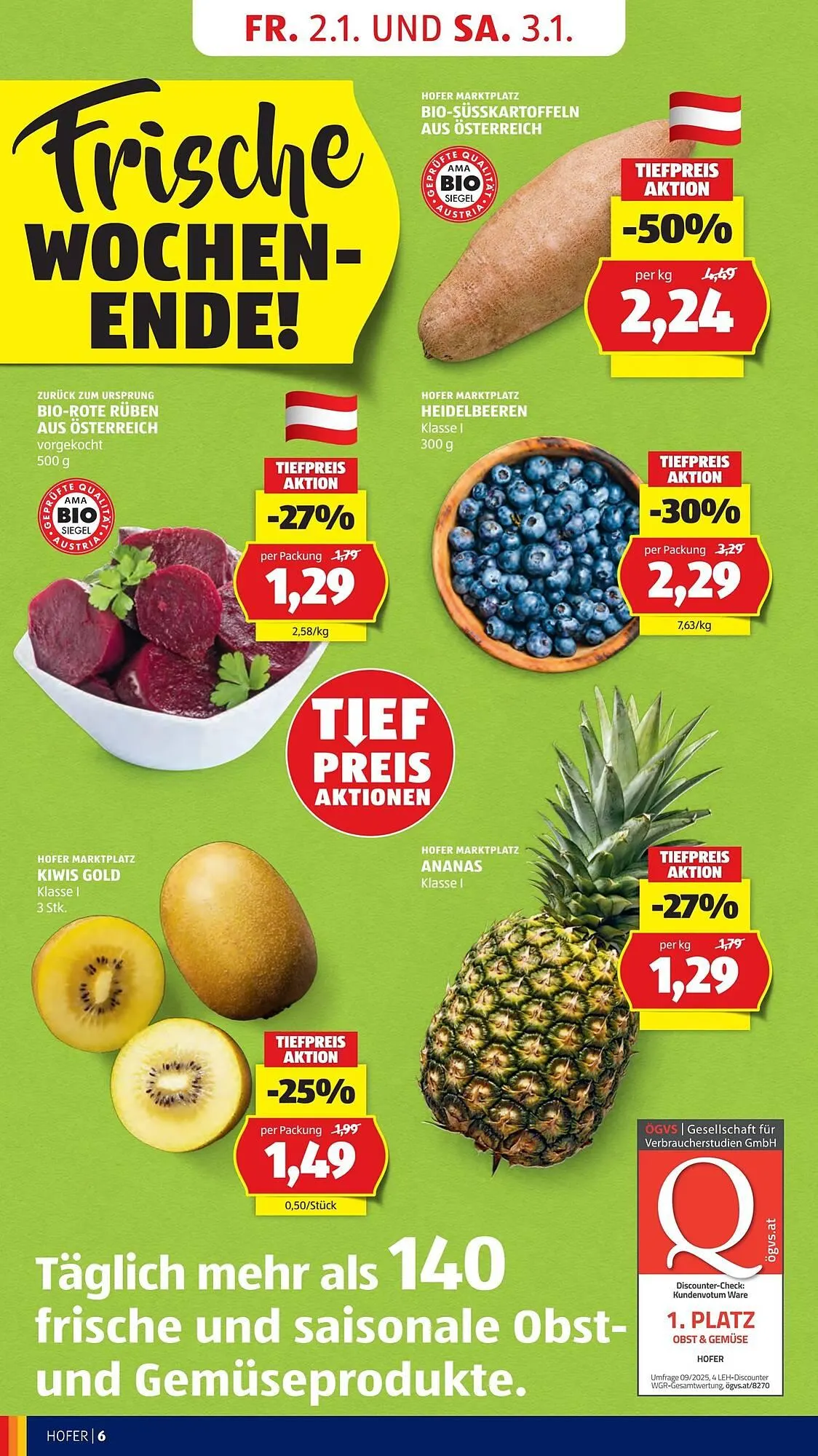 Hofer Flugblatt von 2. Jänner bis 9. Jänner 2026 - Flugblätt seite 8