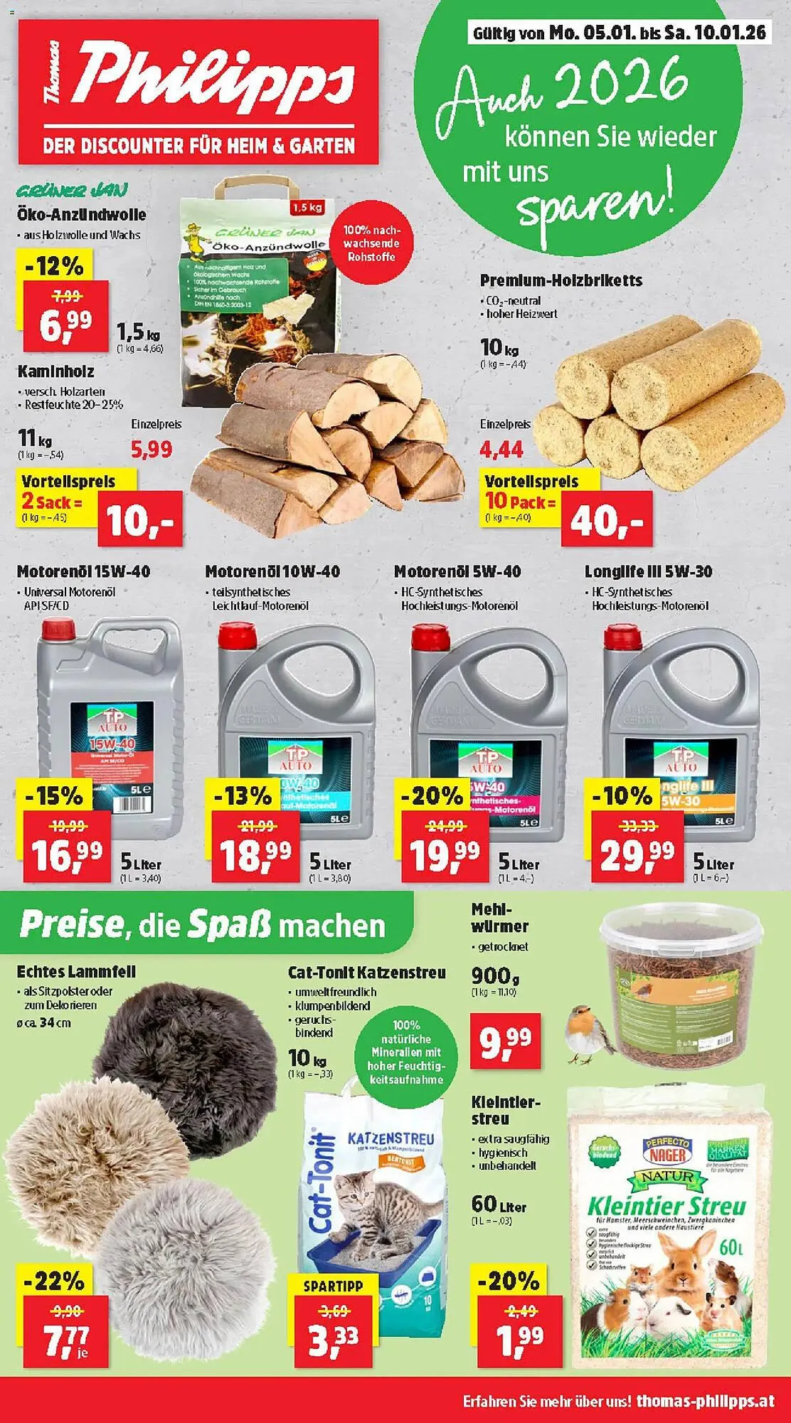 Thomas Philipps Prospekt von 5. Jänner bis 10. Jänner 2026 - Flugblätt seite  1