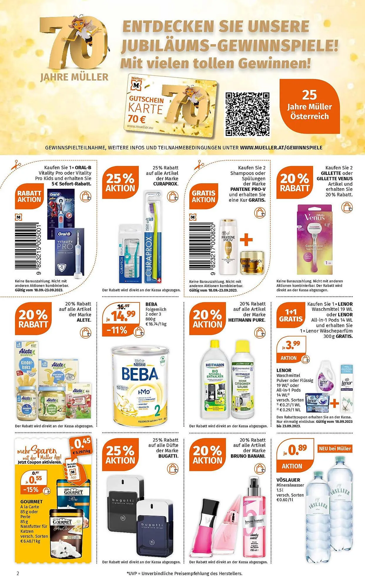 Müller Flugblatt von 18. September bis 23. September 2023 - Flugblätt seite 2