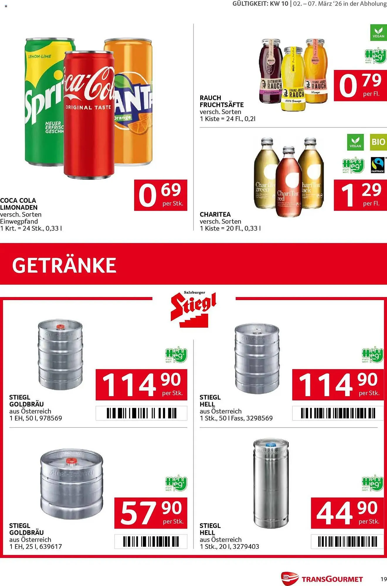 Transgourmet Flugblatt von 2. März bis 7. März 2026 - Flugblätt seite  18