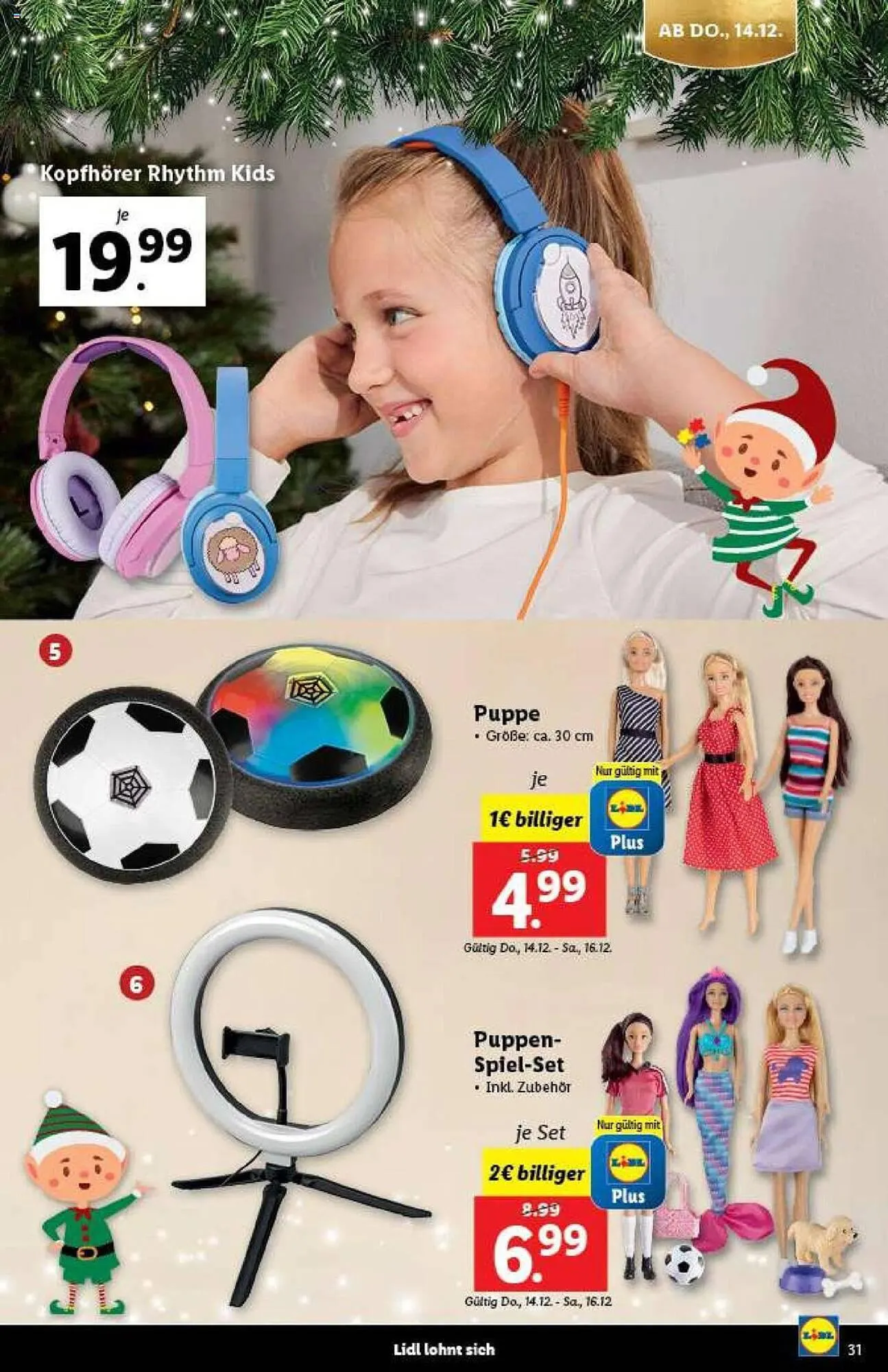 Lidl Flugblatt von 30. Oktober bis 14. Dezember 2023 - Flugblätt seite 31