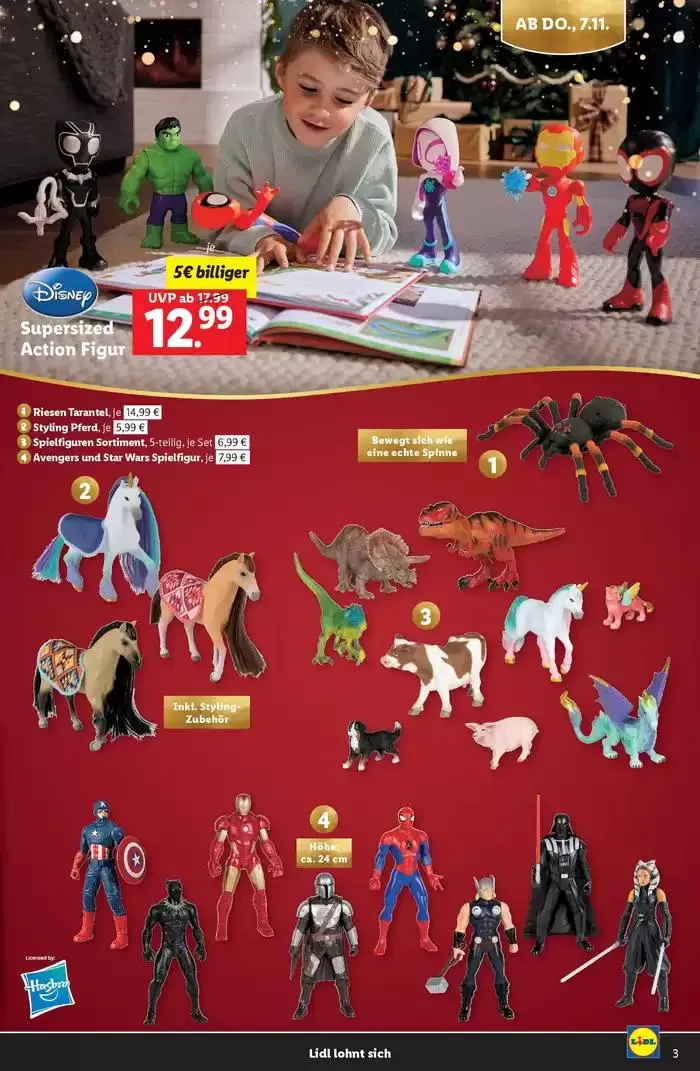 Sonderflyer Spielwarenkatalog von 4. November bis 14. Dezember 2024 - Flugblätt seite 3