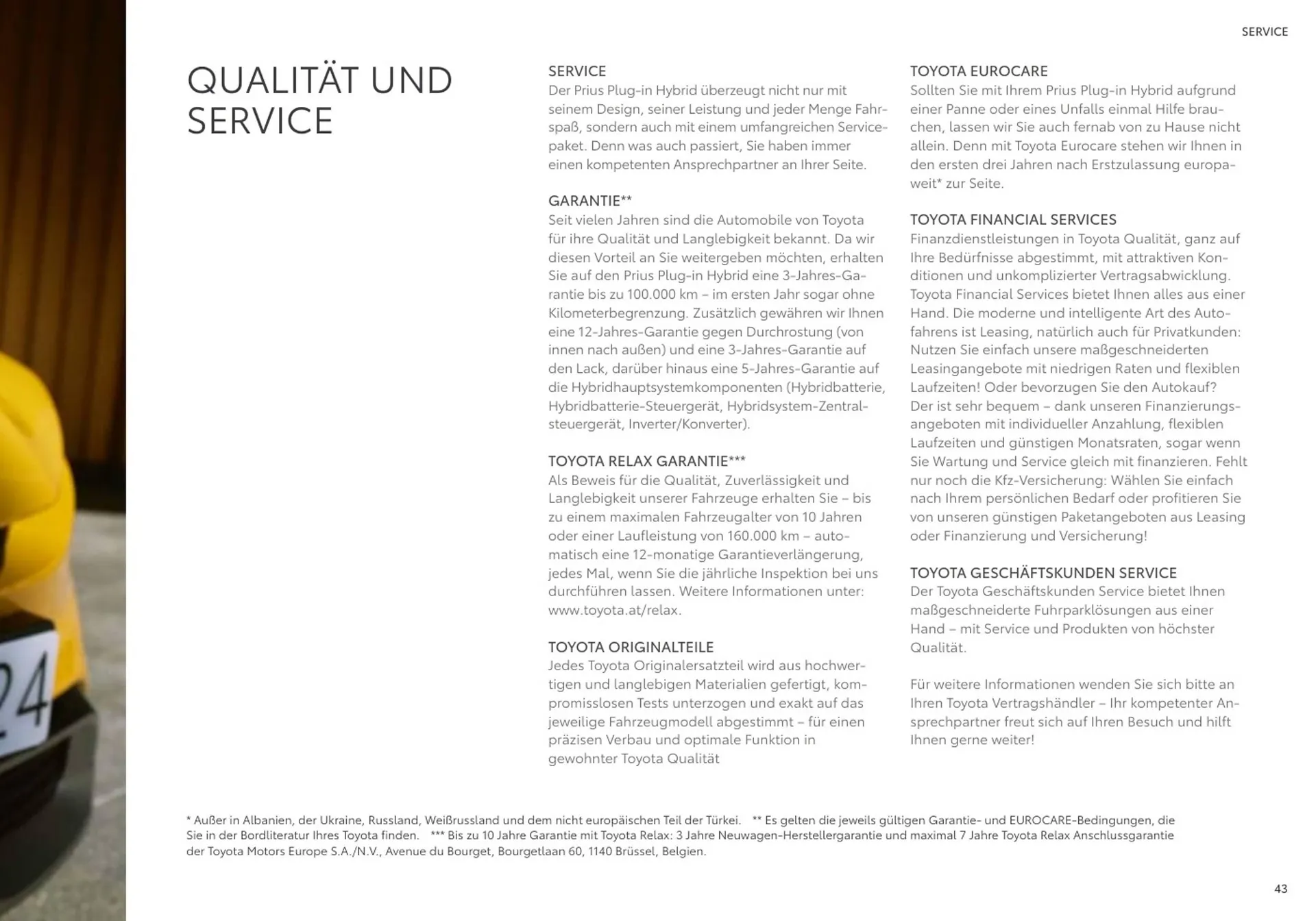 Toyota Flugblatt von 1. April bis 20. Oktober 2026 - Flugblätt seite 43
