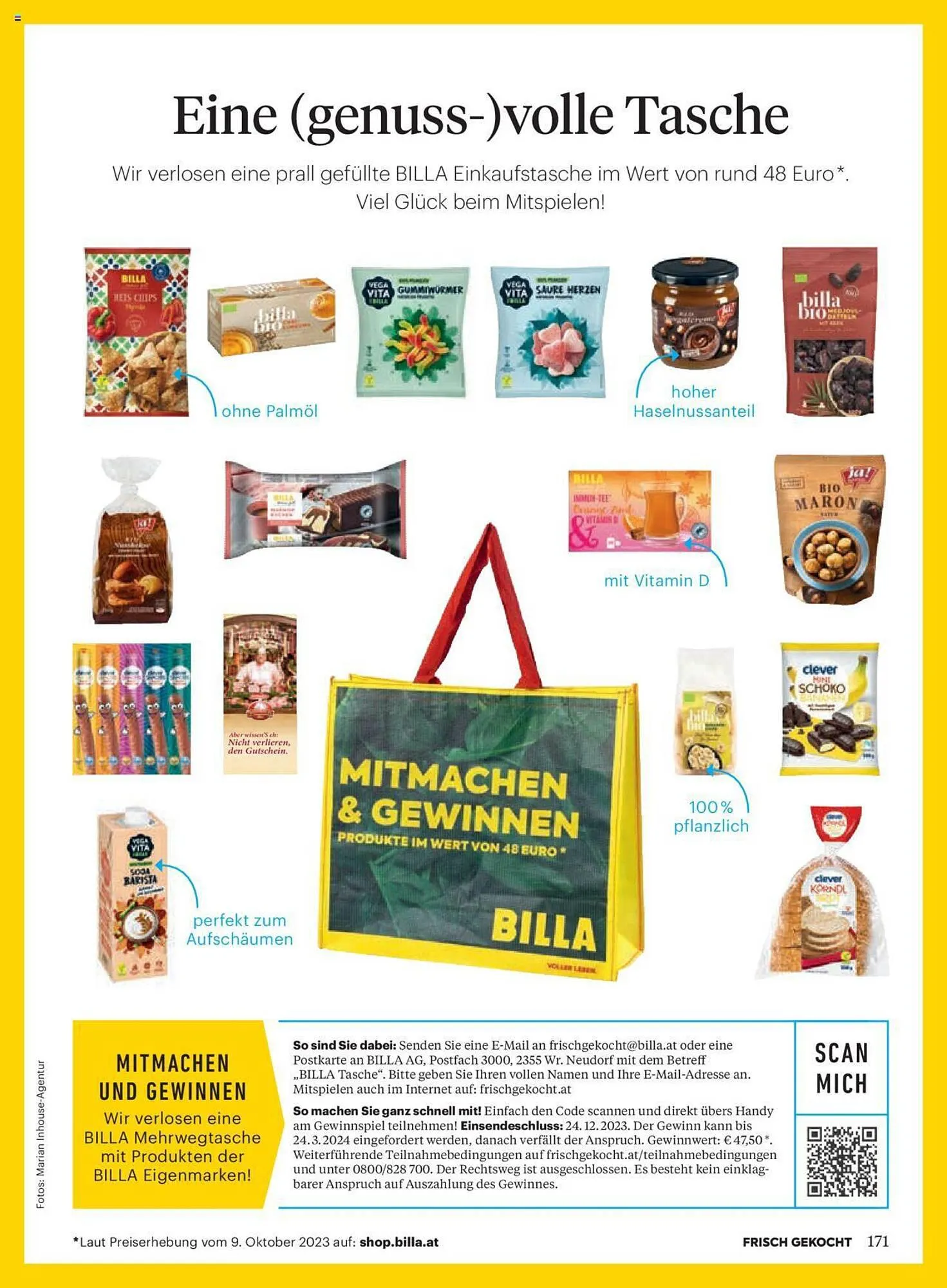 Billa Flugblatt von 1. Dezember bis 31. Dezember 2023 - Flugblätt seite  171