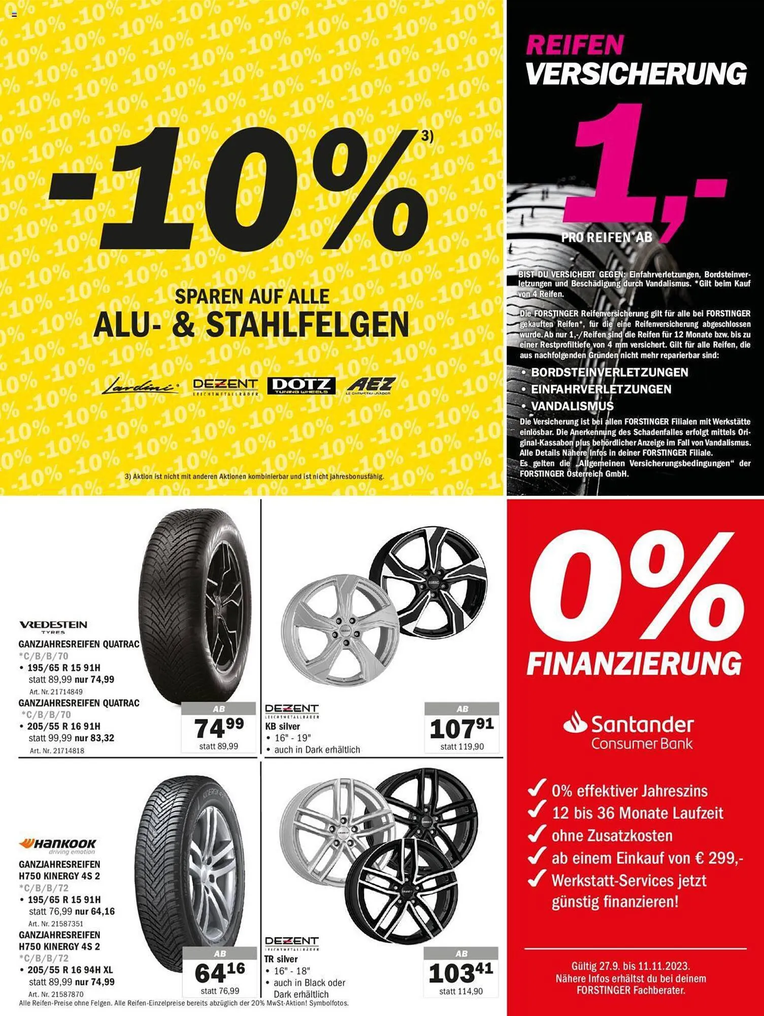 Forstinger Flugblatt von 27. September bis 14. Oktober 2023 - Flugblätt seite  3