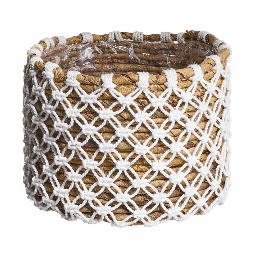 Korb aus Bananenblatt mit Folie Ø17cm