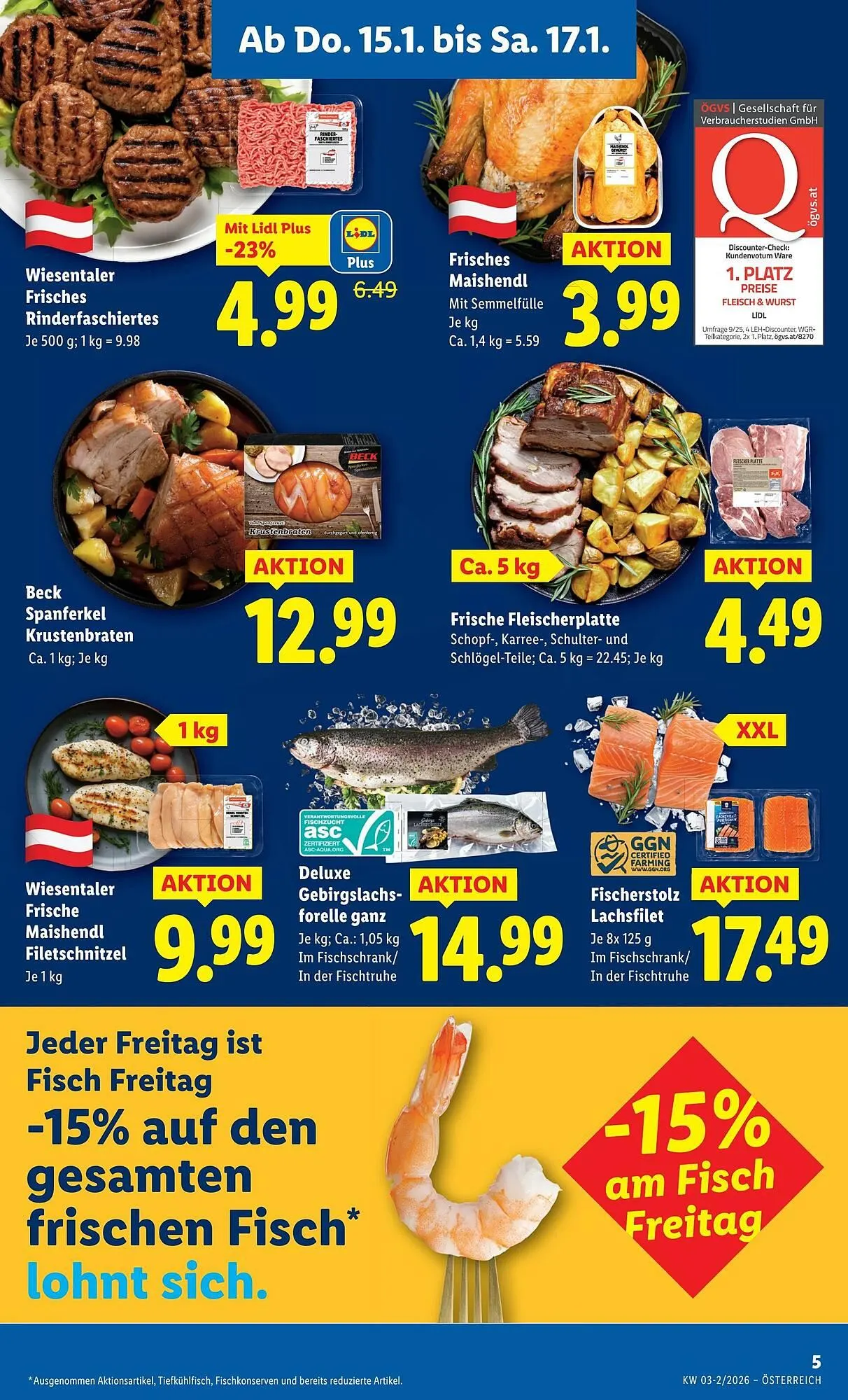 Lidl Flugblatt von 15. Jänner bis 22. Jänner 2026 - Flugblätt seite 9