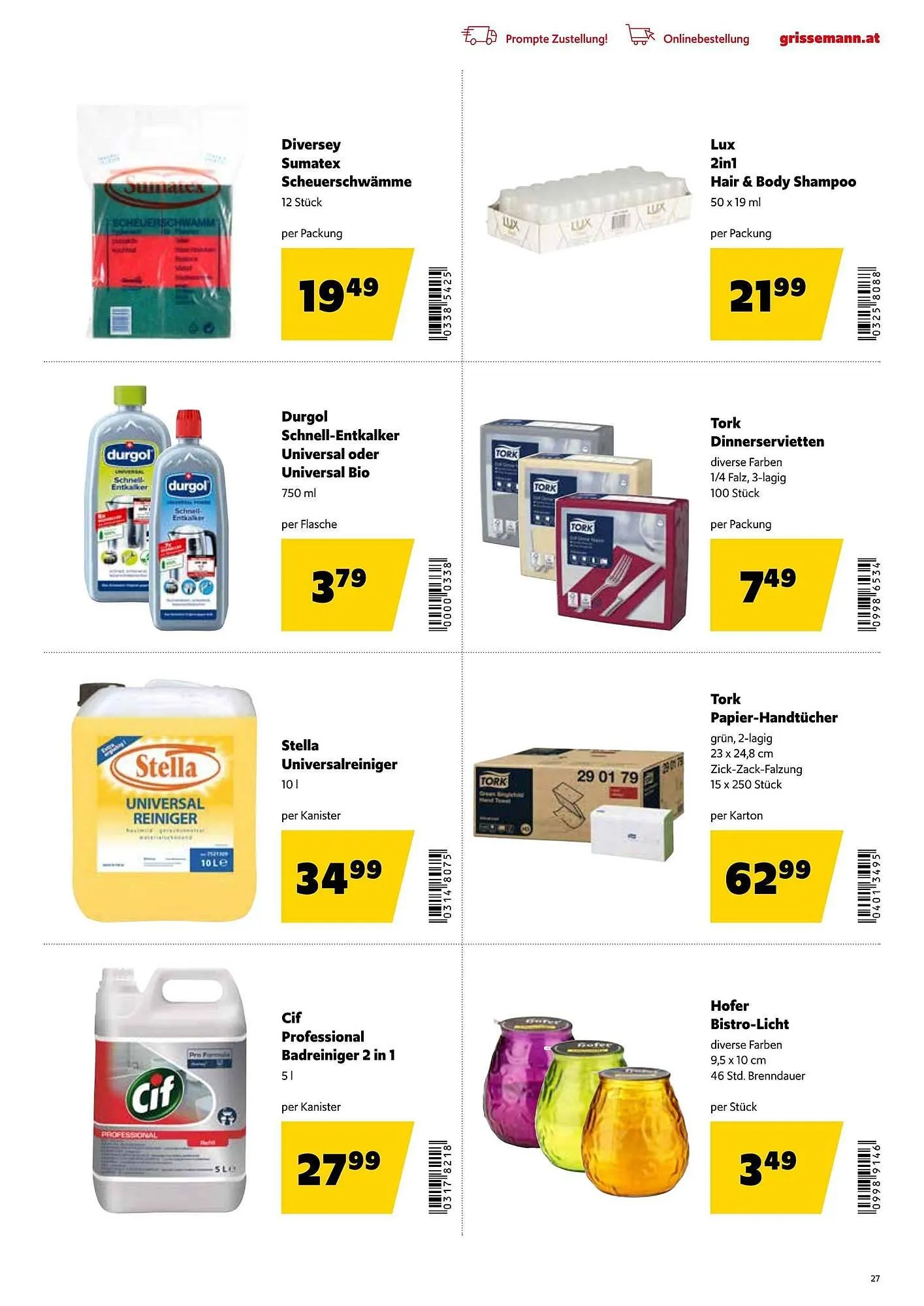 Eurogast Grissemann Flugblatt von 6. April bis 18. April 2026 - Flugblätt seite  27