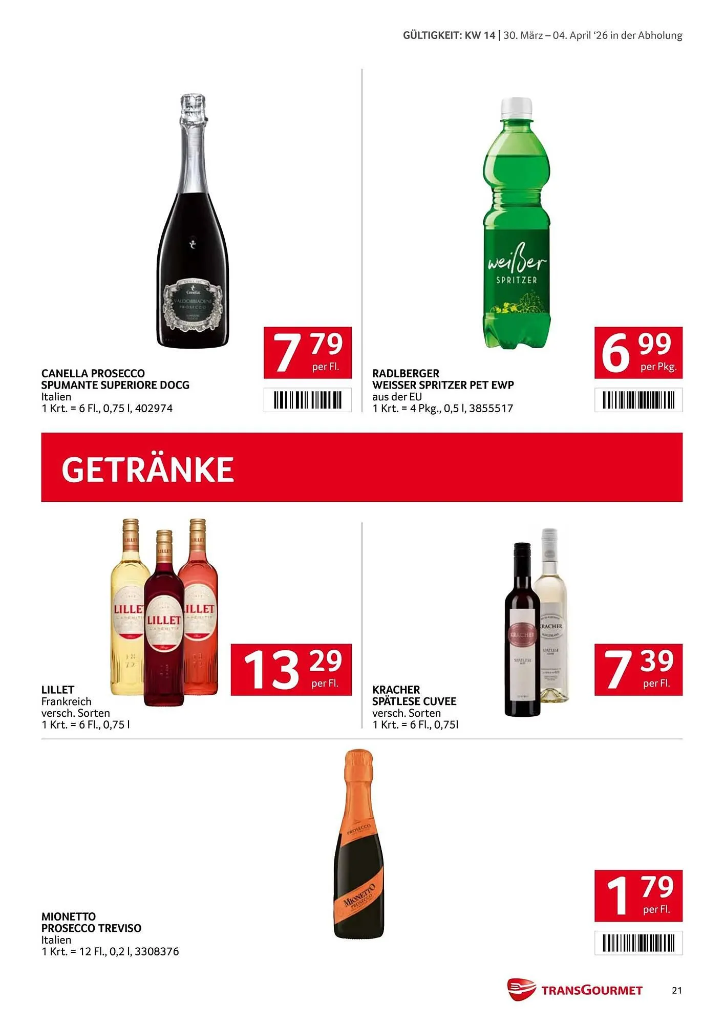 Transgourmet Flugblatt von 30. März bis 4. April 2026 - Flugblätt seite  20