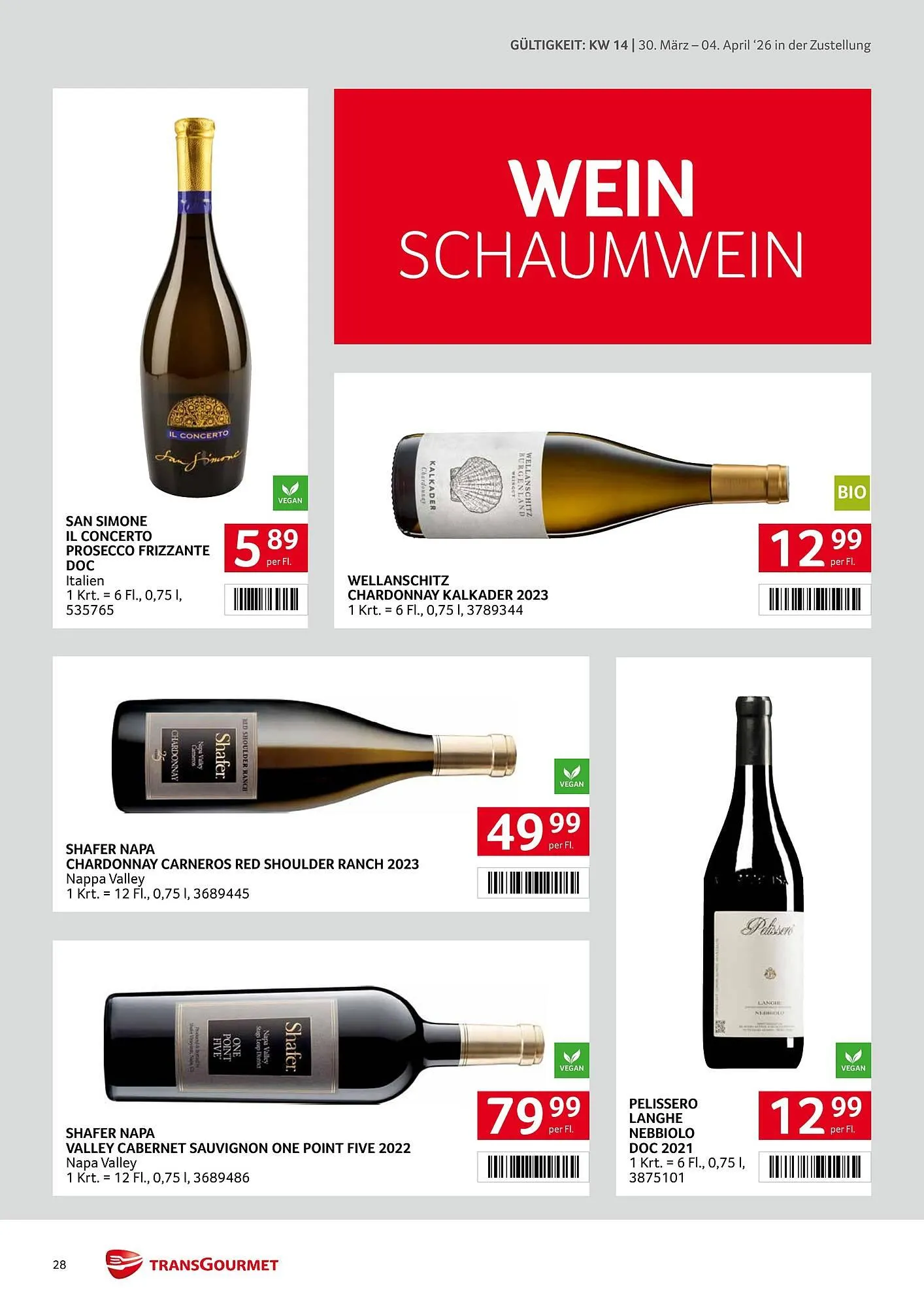 Transgourmet Flugblatt von 30. März bis 4. April 2026 - Flugblätt seite  28