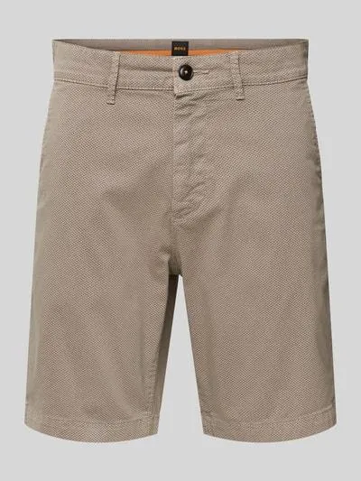 Bermudas mit französischen Eingrifftaschen in beige