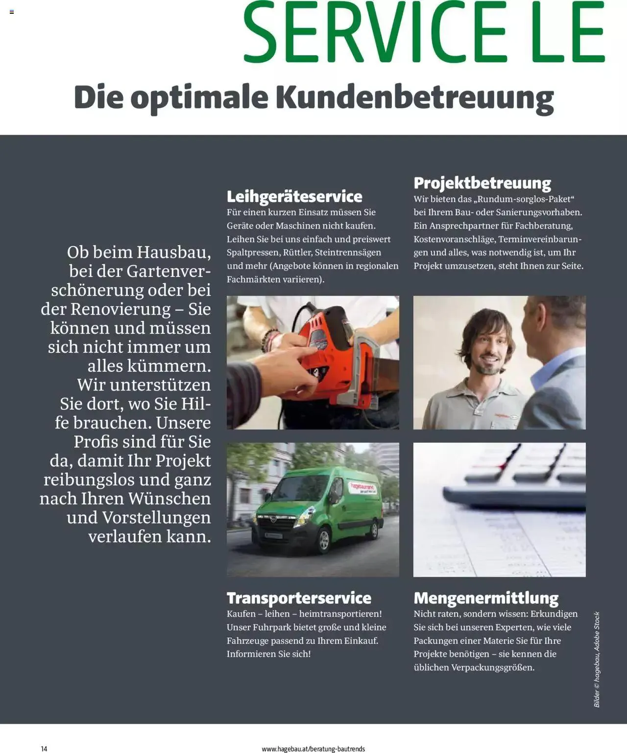 Hagebau Bautrends von 4. April bis 31. Dezember 2023 - Flugblätt seite 14