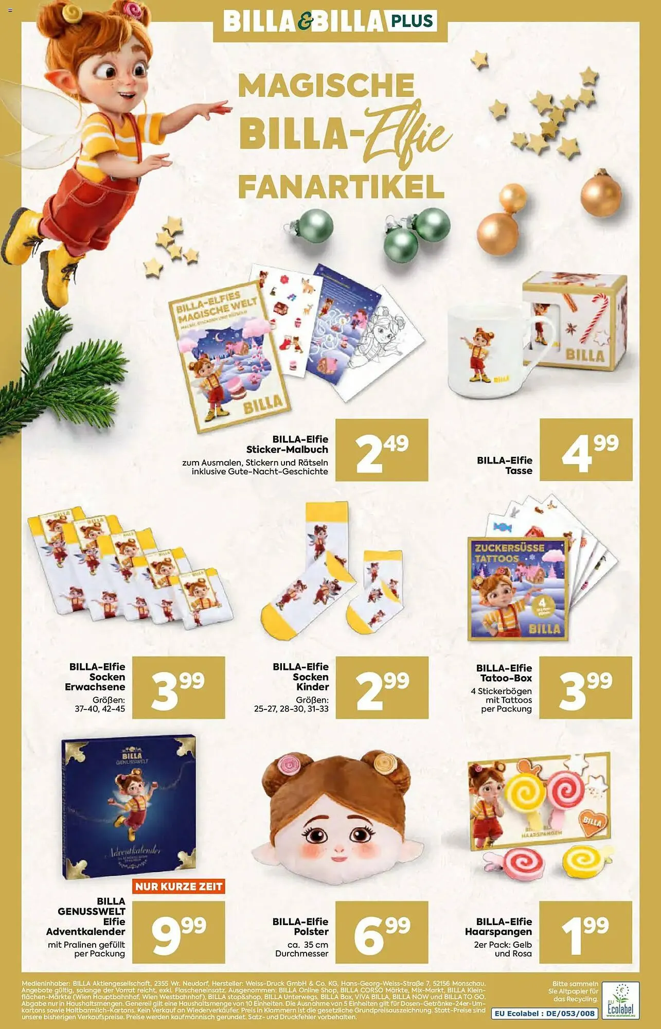 Billa Flugblatt von 13. November bis 31. Dezember 2025 - Flugblätt seite 16