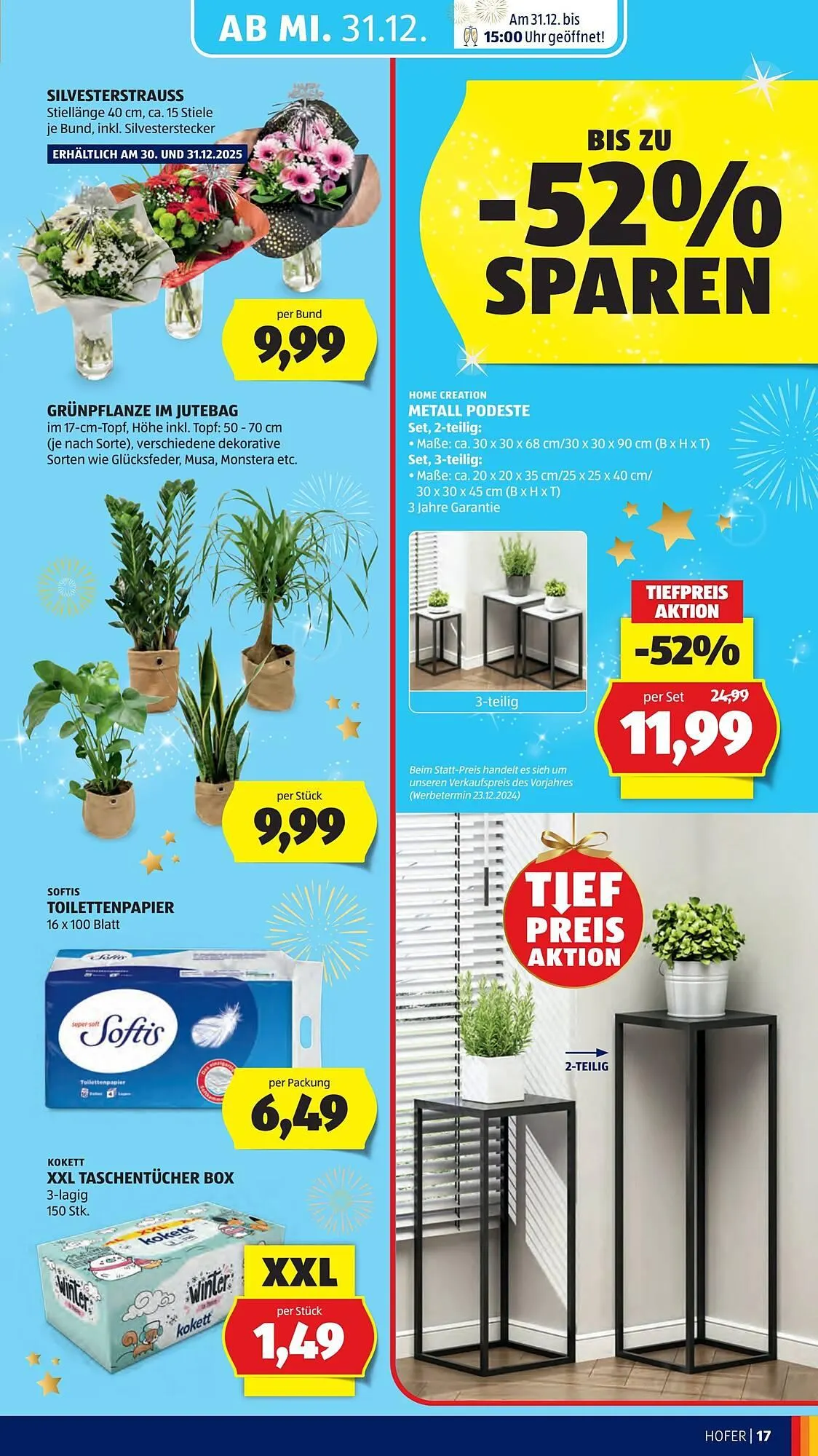 Hofer Flugblatt von 22. Dezember bis 31. Dezember 2025 - Flugblätt seite  21