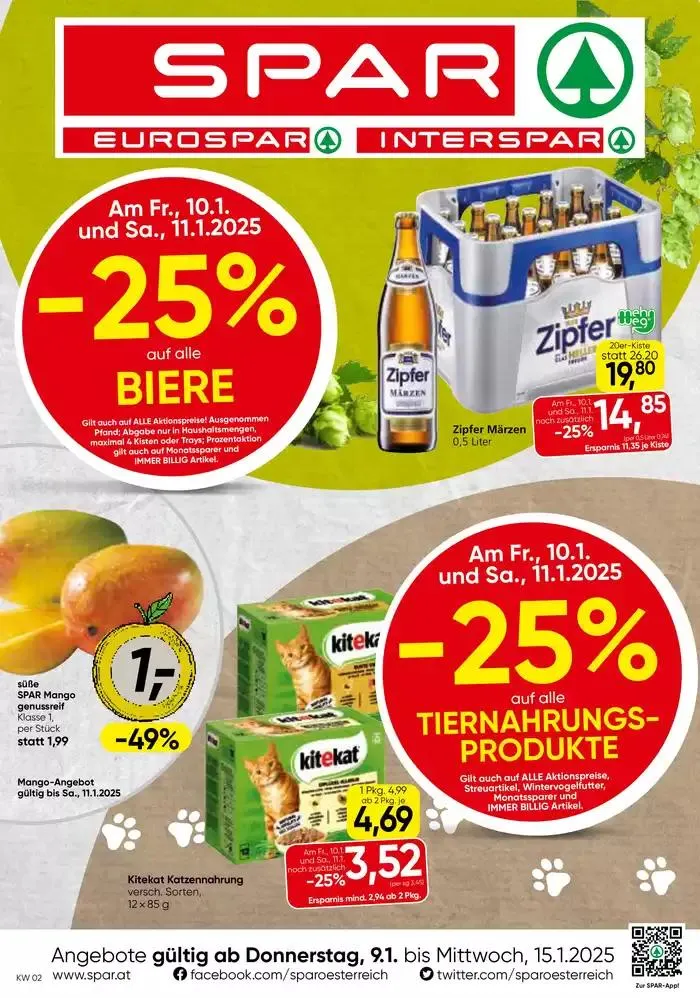 Aktuelle Deals und Angebote von 8. Jänner bis 15. Jänner 2025 - Flugblätt seite  1