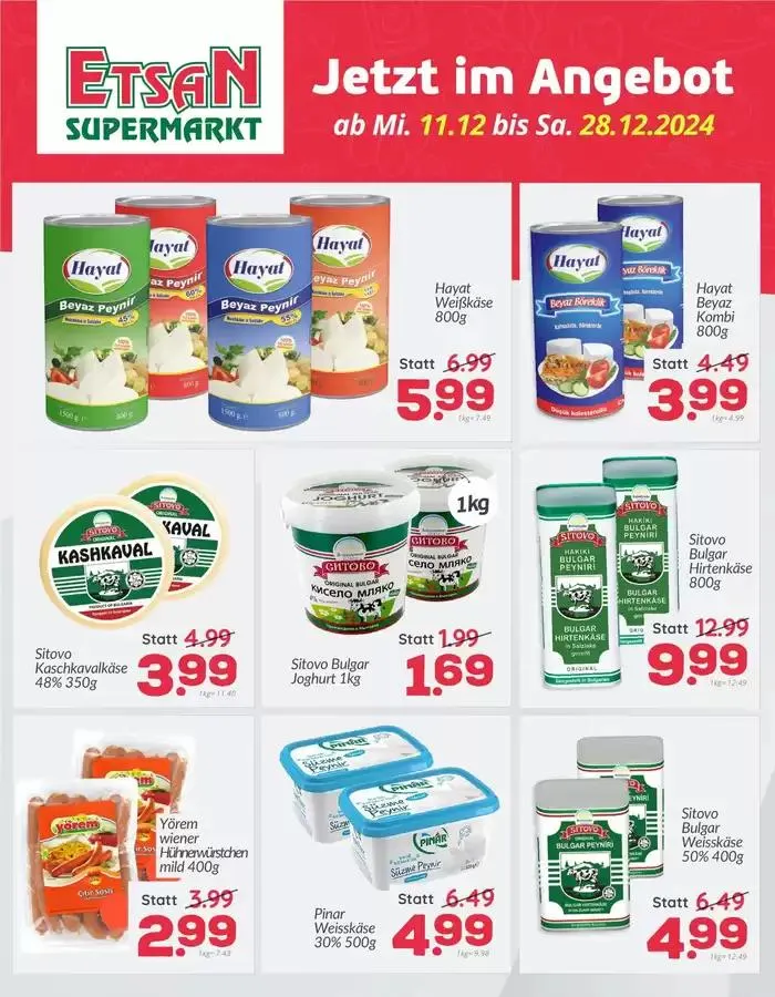 ETSAN Aktuelle Angebote von 28. Dezember bis 11. Jänner 2025 - Flugblätt seite 3