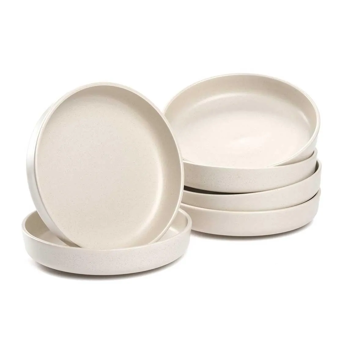 Keramikteller ROMA 20 cm creme tief 6er-Set