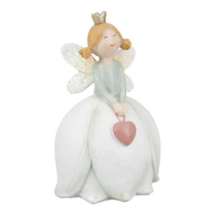 Elfe Daisy mit Krone, Herz/Mitte, 16 cm