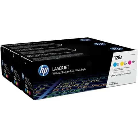 Lasertoner Nr. 128A 3 Stück Multipack HP CF371AM