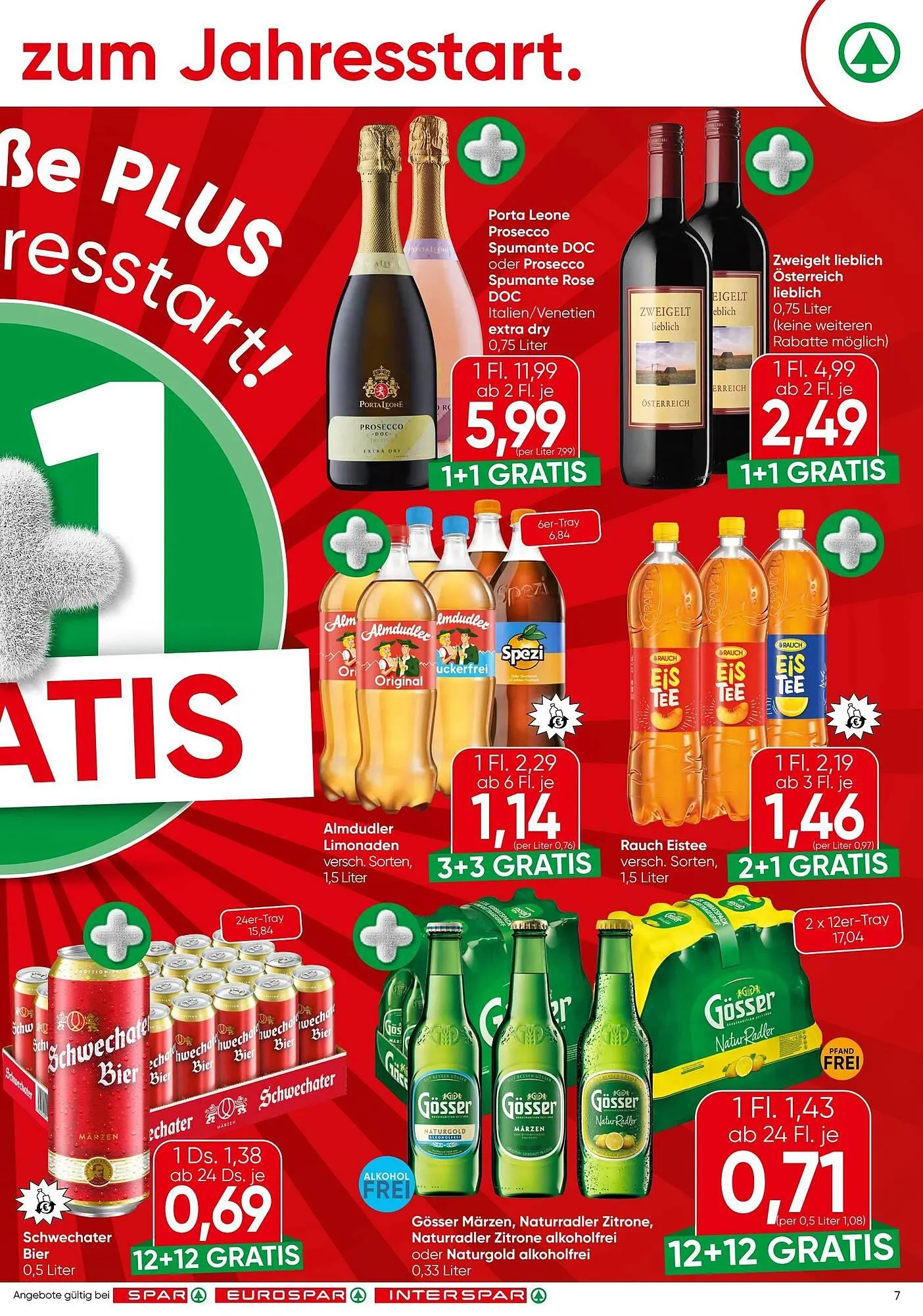 Spar Flugblatt von 15. Jänner bis 28. Jänner 2026 - Flugblätt seite  7