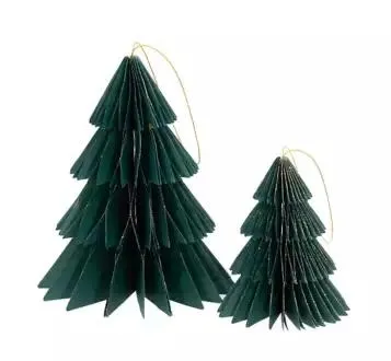 folia Waben "Tannenbäume", grün